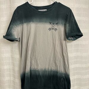 Dutch Bros Black and Gray Gradient Men's Shirt